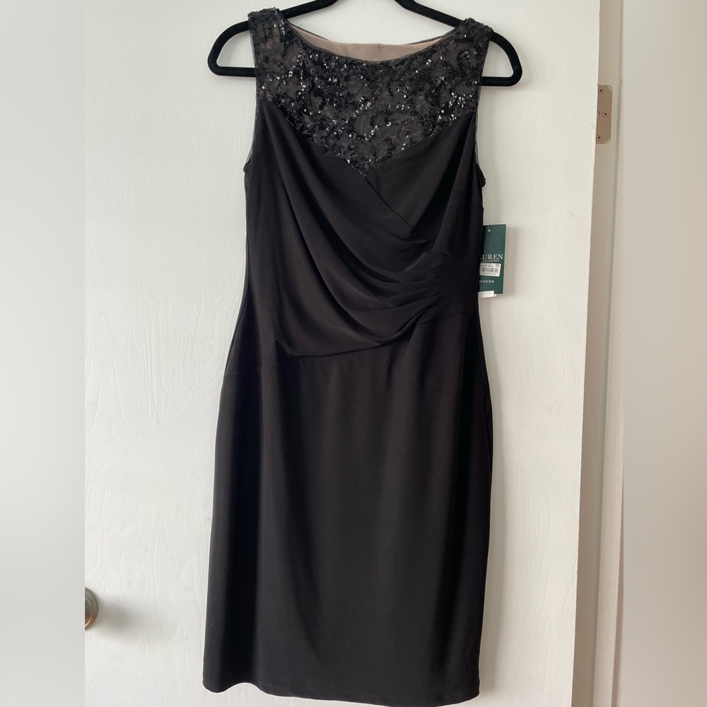 NWT Ralph Lauren Black Dress